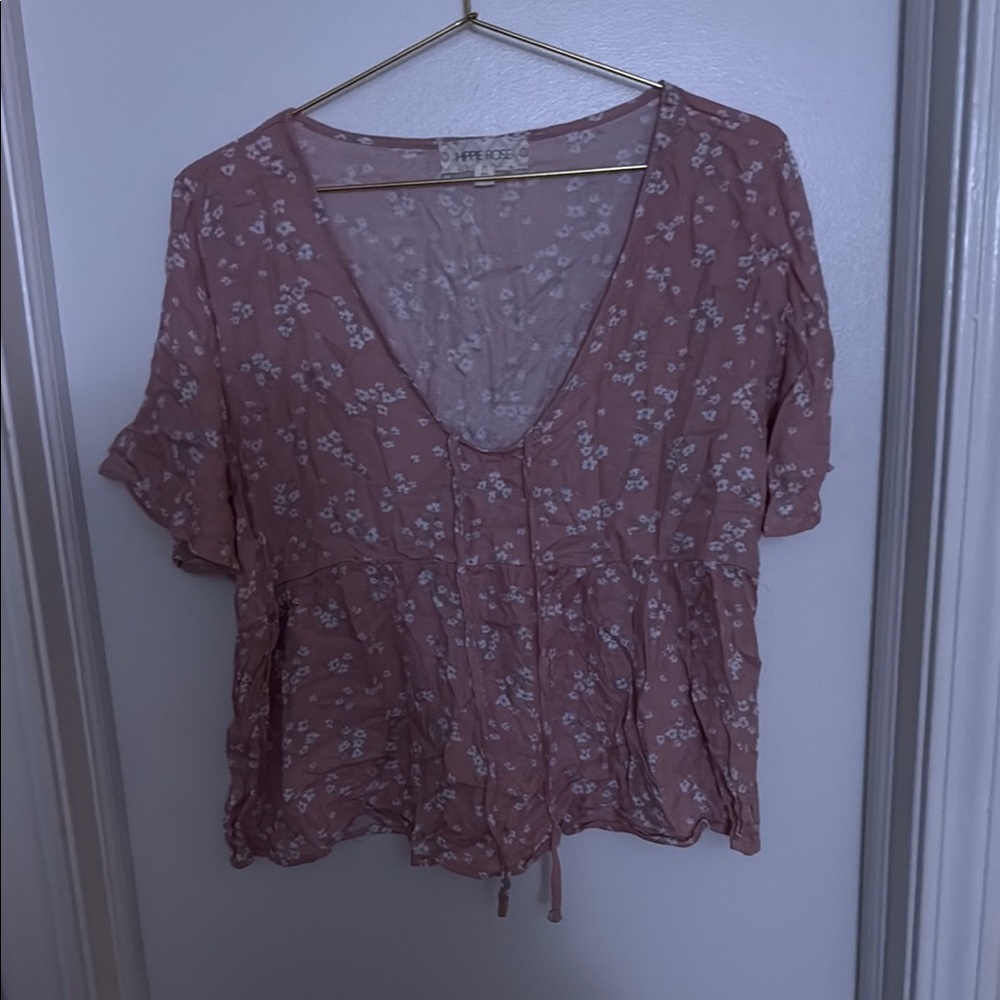 Vero Moda Pink Floral Women's Top